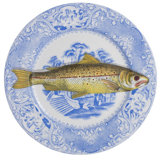 Fornasetti Plate from the set Piscibus n°4 colour - Milk Concept Boutique