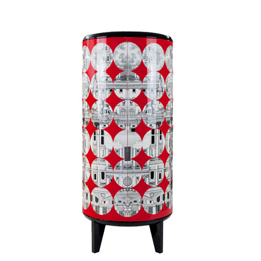 Fornasetti Cilindro cabinet City of Dots colour - Milk Concept Boutique