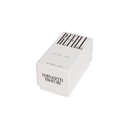 Fornasetti Set of two Refill Scented candle AL BUIO e SUL TARDI - Fragrance Frutto Proibito - Milk Concept Boutique