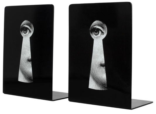 Fornasetti Bookends Serratura black/white - Milk Concept Boutique