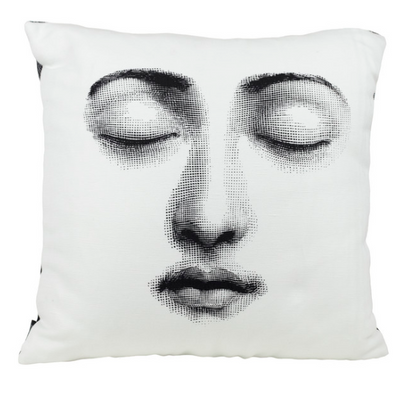 Fornasetti Cushion Silenzio 40x40cm Milk Concept Boutique