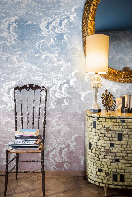 NUVOLE AL TRAMONTO Wallpaper sample - Milk Concept Boutique