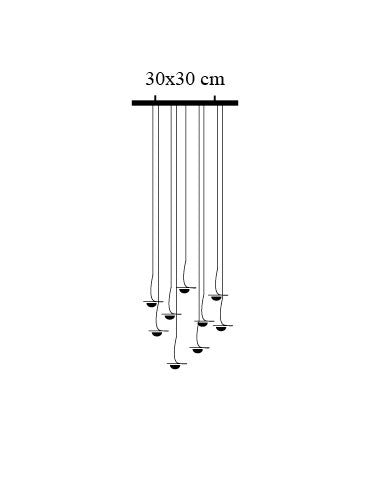 Catellani & Smith, Jackie O chandelier (with base) - Milk Concept Boutique