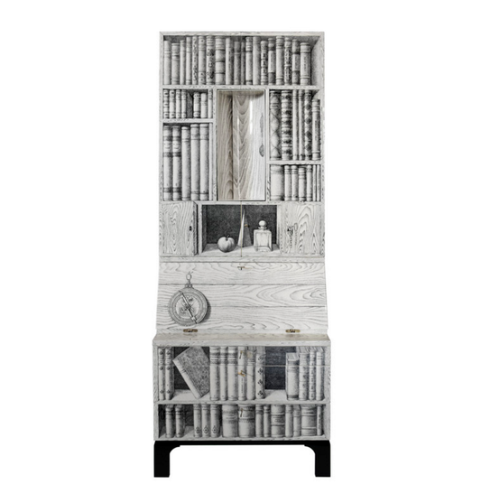 Fornasetti Trumeau Libri ivory/black - Milk Concept Boutique